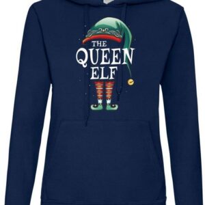 Youth Designz Kapuzenpullover The Queen Elf Damen Hoodie Pullover mit trendigem Weihnachten Frontdruck