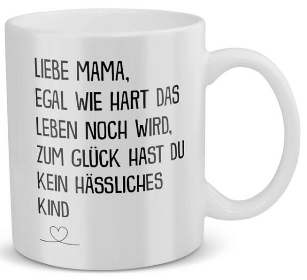 22Feels Tasse Mama Geschenk Muttertag Mutter Geburtstag Kaffee Frauen Weihnachten, Keramik, Made in Germany, Spülmaschinenfest