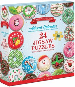 Eurographics 9924-5806 - Adventskalender Christmas Donuts, 24 Puzzles je 50 Teile