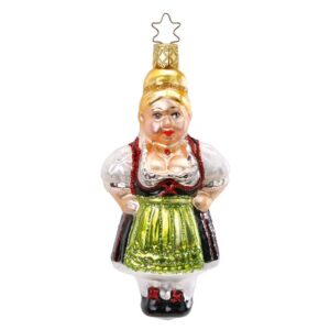 INGE-GLAS® Christbaumschmuck Resi bayerische Weihnacht 12,5cm (1-tlg), mundgeblasen, handbemalt