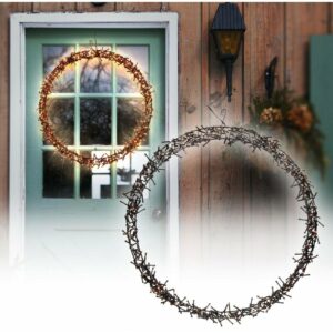 Lichterkranz 500 LEDs, ø 58cm, Warmweiß, IP44, Türkranz, Fensterkranz, Weihnachtsdeko, Kranz, Weihnacht Ring, Fensterlicht, Weihnachten,