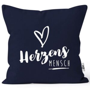 MoonWorks Dekokissen Kissenbezug Herzensmesch Herz Kissenhülle Geschenk Weihnachten Liebe Freundschaft Moonworks®