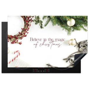 MuchoWow Herdblende-/Abdeckplatte Weihnachten - Magie - Weihnachtsschmuck, Vinyl, (1 tlg), 81x52 cm, Induktionskochfeld Schutz für die küche, Ceranfeldabdeckung