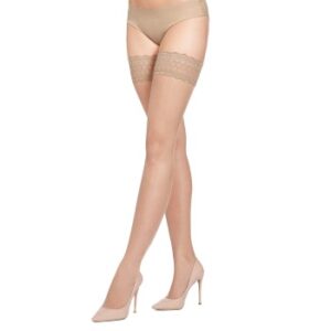 Philippe Matignon Strumpfhosen Hold Ups ORO 15 Beige Polyamid Small Damen