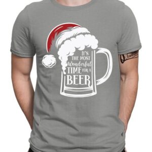 Quattro Formatee Kurzarmshirt Wonderful Beer Time Bier - Weihnachten Nikolaus Weihnachtsgeschenk (1-tlg)