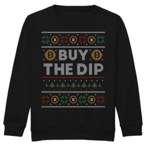 Quattro Formatee Sweatshirt Buy The Dip Bitcoin Krypto Investor Ugly Christmas Kinder Pullover (1-tlg)