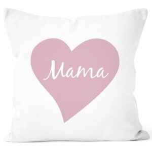 SpecialMe Dekokissen Kissen-Bezug Herz Mama Inschrift Geschenk für Mutti Muttertag Weihnachten Geburtstag Ostern SpecialMe®