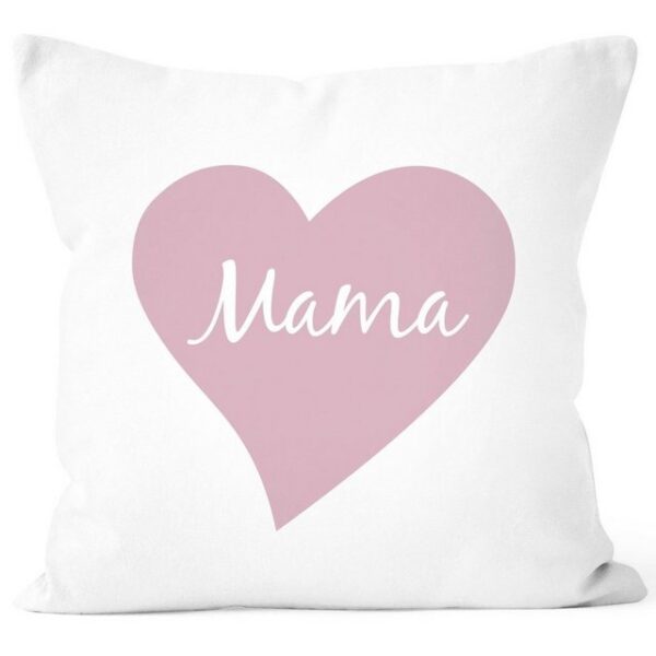 SpecialMe Dekokissen Kissen-Bezug Herz Mama Inschrift Geschenk für Mutti Muttertag Weihnachten Geburtstag Ostern SpecialMe®