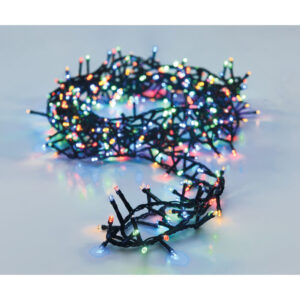 Spetebo - Weihnachts Lichterkette bunt - 14 m / 700 led - Multicolor Deko Baum Beleuchtung mit Controller und Speicherchip - für Außen und Innen