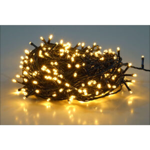 Spetebo - led Weihnachts Lichterkette warm weiß - 3 m / 40 led - Garten Deko Beleuchtung mit Netzstecker Strom betrieben für den Außenbereich