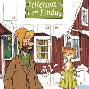 Trötsch Pettersson und Findus Adventskalenderkarte