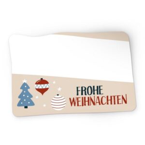 itenga Aufkleber itenga 50x Sticker Geschenkaufkleber Frohe Weihnachten Baumschmuck rec