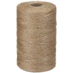 200 m x 3 mm Jute-Schnur, braune natürliche Jute-Schnur für Garten-Foto-Pflanzen-Basteln - Minkurow