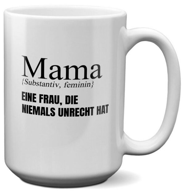 22Feels Tasse Mama Geschenk Muttertag Mutter Geburtstag Kaffee Frauen Weihnachten, Keramik, XL, Made In Germany, Spülmaschinenfest