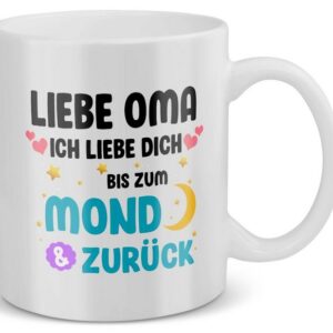 22Feels Tasse Oma Geschenk Geburtstag Grossmutter Rentnerin Frauen Weihnachten, Keramik, Made in Germany, Spülmaschinenfest