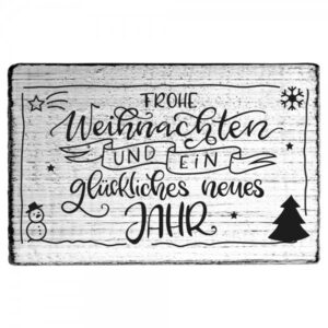 301W Vintage Stempel "Frohe Weihnachten und ein glückliches neues Jahr" 2