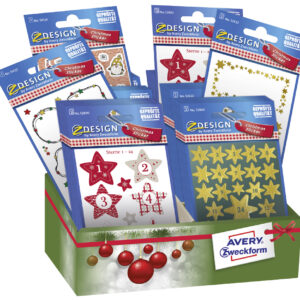 AVERY Zweckform ZDesign Weihnachts-Sticker , Adventskalender,