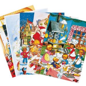 BSB Grußkarten Advent - Adventskalender Format 21 x 30 cm - sortiert