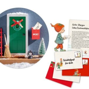 COPPENRATH DIE SPIEGELBURG Adventskalender Mein Wichteltür-Adventskalender - Mit 24 Wichtelbriefen und Wichteltür-Set