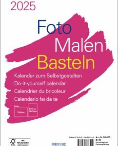 Foto-Malen-Basteln Bastelkalender A5 weiß 2025