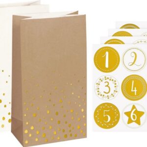 Heyda Klemmen Heyda 203089332 Adventskalender-Set "Flocken", B/H/T: 97 mm × 180 mm