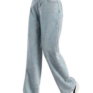 KIKI Loungehose Damen Jeans Winter verdickte Strumpfhosen Leggings Slim Fit elastisch