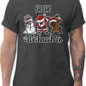 Shirtracer T-Shirt Frohe Weihnachten Dabbing Weihachten Kleidung