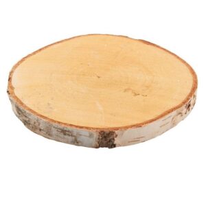 matches21 HOME & HOBBY Bastelnaturmaterial Baumscheiben Birke Holz-Platten Holzscheiben in 16 - 18 cm, (1-tlg), nachhaltige EU Birkenscheiben für Basteln Esstisch Deko Tischdeko