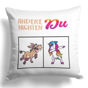 22Feels Dekokissen Nichte Geschenk 18. Geburtstag Mädchen Firmung Weihnachten Abschluss, Deko mit Persönlichkeit