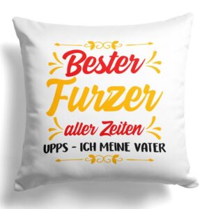 22Feels Dekokissen Papa Geschenk Vater Vatertag Geburtstag Weihnachten Deko Männer Spruch, Deko mit Persönlichkeit