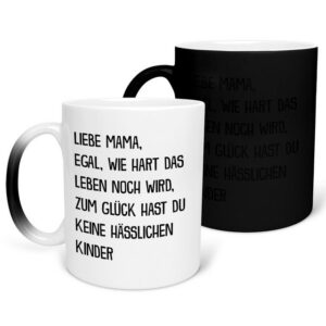 22Feels Tasse Mama Geschenk Muttertag Mutter Geburtstag Kaffee Frauen Weihnachten, Keramik, FARBWECHSEL Zaubertasse, Made in Germany