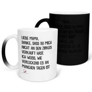 22Feels Tasse Mama Geschenk Muttertag Mutter Geburtstag Kaffee Frauen Weihnachten, Keramik, FARBWECHSEL Zaubertasse, Made in Germany