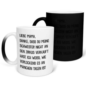 22Feels Tasse Mama Geschenk Muttertag Mutter Geburtstag Kaffee Frauen Weihnachten, Keramik, FARBWECHSEL Zaubertasse, Made in Germany