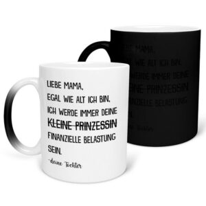 22Feels Tasse Mama Geschenk von Tochter Muttertag Geburtstag Mutter Weihnachten Frau, Keramik, FARBWECHSEL Zaubertasse, Made in Germany