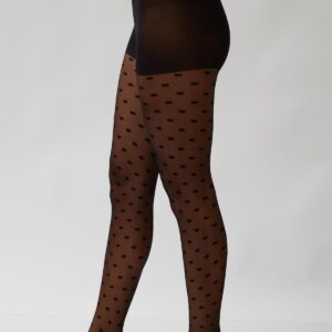 Katia&Bony Dünne Strumpfhose Mit Polka Dots In Schwarz für Damen - L