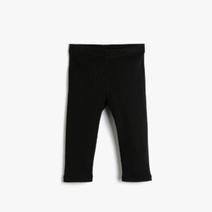 Koton Gerippte Basic-strumpfhose Mit Elastischem Bund Für Mädchen In Capri-länge 3skg40151ak für Damen - 6-7 Jahre