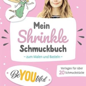 Mein Shrinkle Schmuckbuch zum Malen und Basteln (rosa)