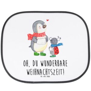 Sonnenschutz Smörle Winterzeit - Weiß - Geschenk, Weihnachten, Sonnenschutz Kinder, Mr. & Mrs. Panda, Seidenmatt, Exklusive Motive