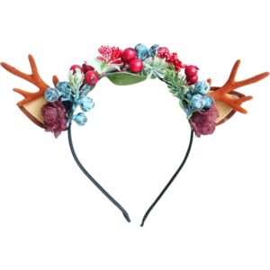 Weihnachts-Rentiergeweih-Stirnband, Mädchen-Haarspangen, süßes Hirsch-Stirnband, Stil 2 Haarschmuck