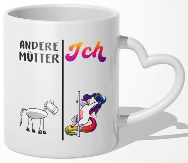 22Feels Tasse Mama Geschenk Muttertag Mutter Geburtstag Kaffee Frauen Weihnachten, Keramik, Made In Germany, Spülmaschinenfest, Herzhenkel