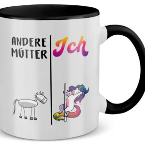 22Feels Tasse Mama Geschenk Muttertag Mutter Geburtstag Kaffee Frauen Weihnachten, Keramik, Made in Germany, Spülmaschinenfest, Zweifarbig