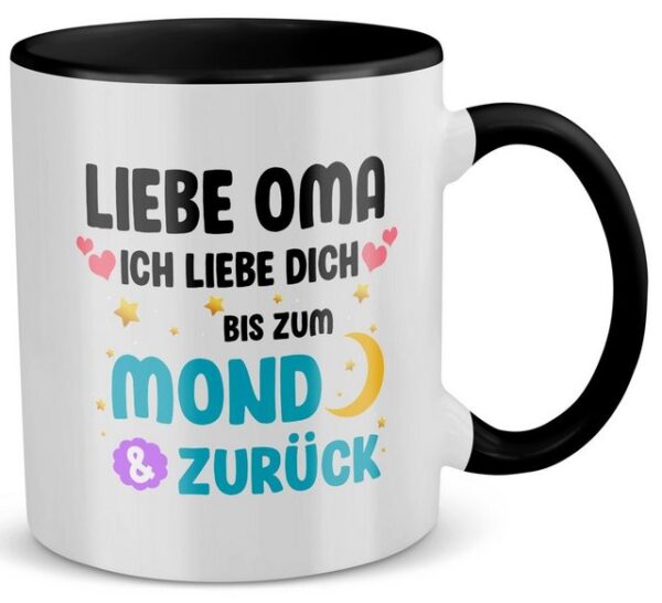 22Feels Tasse Oma Geschenk Geburtstag Grossmutter Rentnerin Frauen Weihnachten, Keramik, Made in Germany, Spülmaschinenfest, Zweifarbig