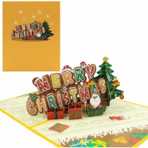 3D-Weihnachtskarten, Frohe Weihnachten, 3D-Pop-Up-Grußkarten, Weihnachtsgeschenkkarten, Weihnachtsbaum, frohe Feiertage, Themenkarten für