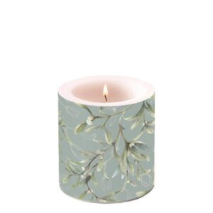 Ambiente Papierserviette A - Weihnachten - Kerze klein - Candle small - Format: Ø 7,5 cm x 9