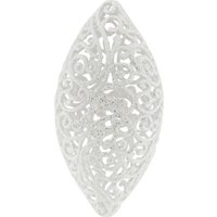 Rhombus Oval M - Christbaumschmuck - Silber